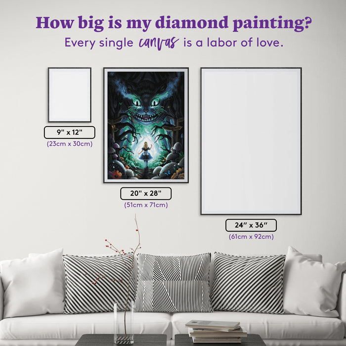 Diamond Painting Into Wonderland 20" x 28″ (51cm x 71cm) / Square With 47 Colors Including 2 ABs / 56,000