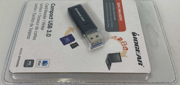 IOGear GFR305SD Compact USB 3.0 Card Reader/Writer *New*