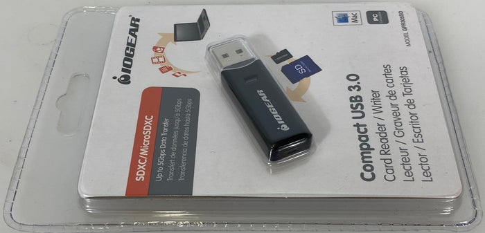 IOGear GFR305SD Compact USB 3.0 Card Reader/Writer *New*
