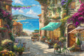 Diamond Painting Italian Cafe 38.6" x 25.6" (97.8cm x 65cm) / Square With 98 Colors Including 5 ABs and 2 Fairy Dust Diamonds / 102,573