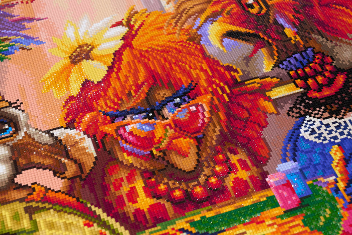 Diamond Painting IT'S A BLING THING! 25.6" x 34.3" (65cm x 86.9cm) / Square with 97 Colors including 4 ABs and 4 Fairy Dust Diamonds / 91,089