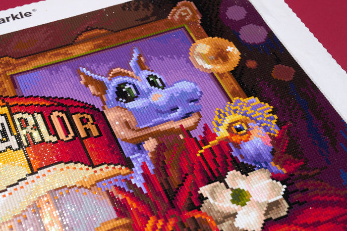 Diamond Painting IT'S A BLING THING! 25.6" x 34.3" (65cm x 86.9cm) / Square with 97 Colors including 4 ABs and 4 Fairy Dust Diamonds / 91,089