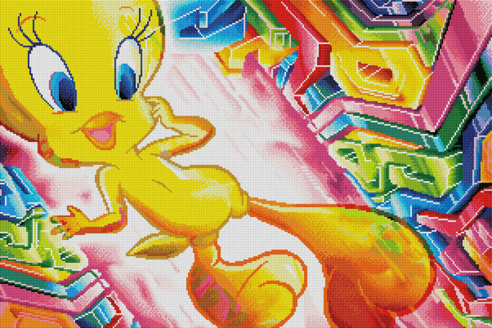 Diamond Painting It's Electric 30" x 20" (76cm x 51cm) / Square With 47 Colors Including 4 ABs / 60,501