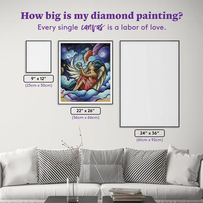 Diamond Painting I‘ve Got You 22" x 26" (56cm x 66cm) / Square with 55 Colors including 3 ABs / 57,681