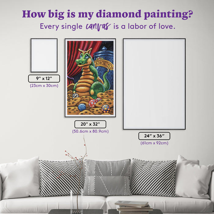 Diamond Painting Just One More 20" x 32" (50.6cm x 80.9cm) / Round with 53 Colors including 2 ABs and 6 Fairy Dust Diamonds / 54,096