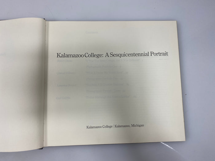 Kalamazoo College: a Sesquicentennial Portrait 1982 HCDJ