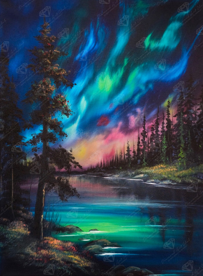 Diamond Painting Lake Haven 22" x 30" (55.8cm x 75.9cm) / Square with 86 Colors including 1 AB and 3 Fairy Dust Diamonds / 68,320