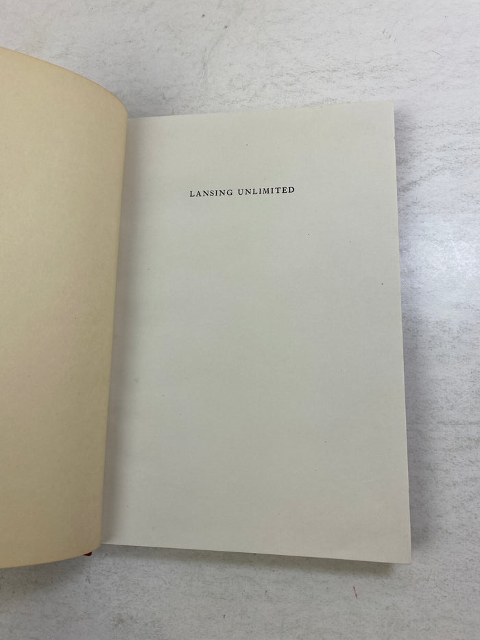 Lansing Unlimited Arthur Russell Lauder 1947 HC