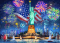 Diamond Painting Liberty Celebration 38.6" x 27.6" (97.8cm x 69.9cm) / Square with 92 Colors including 3 ABs and 1 Iridescent Diamond and 5 Fairy Dust Diamonds / 110,433