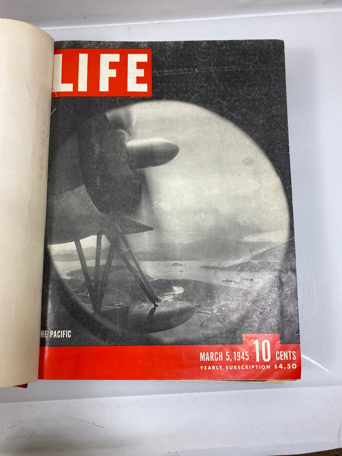 Life Magazine 18 Pt. 2 Mar-Apr. 1945 Ex-library HC