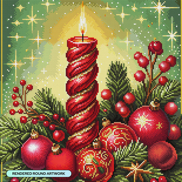 Diamond Painting Light of Hope 17" x 17" (42.7cm x 42.7cm) / Round with 48 Colors including 2 ABs and 1 Electro Diamond and 2 Fairy Dust Diamonds / 24,025