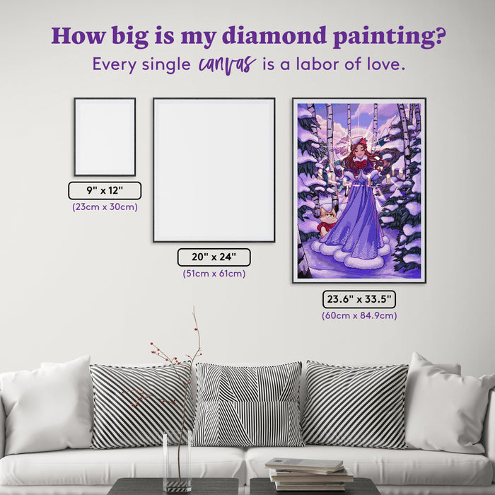 Diamond Painting Light the Way 23.6" x 33.5" (60cm x 84.9cm) / Square with 74 Colors including 3 ABs and 3 Fairy Dust Diamonds / 82,181