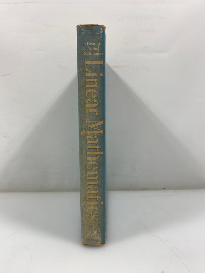 Linear Mathematics: an Introduction by Brauer/Nohel/Schneider 1970 HCDJ