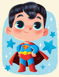 Diamond Painting Little But Mighty - Superman™ 13" x 17" (32.8cm x 42.6cm) / Round With 28 Colors Including 3 ABs and 1 Fairy Dust Diamonds / 17,784