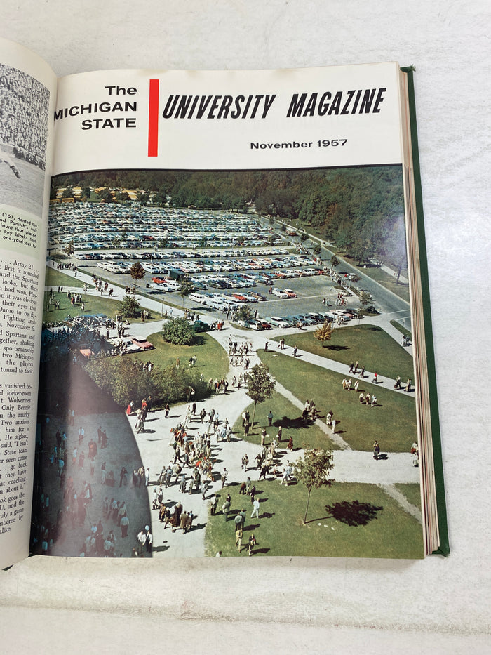 Lot of 10 MSU University Magazine Bound 1957-1958