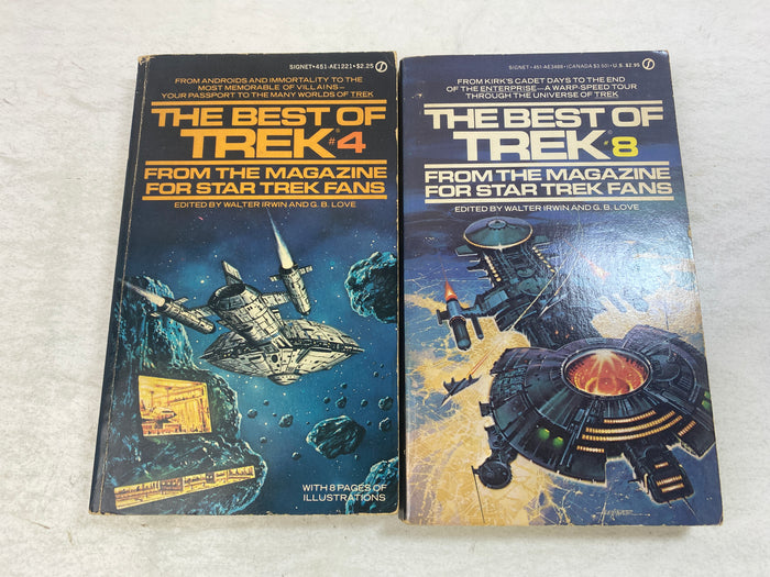 Lot of 2 Best of Star Trek paperbacks 4, 8 1981-1985