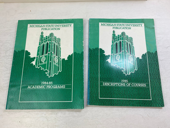 Lot of 2 MSU Coursebooks 1984-1985