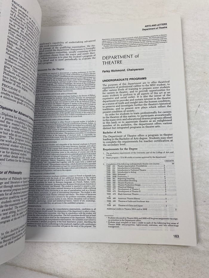 Lot of 2 MSU Coursebooks 1984-1985