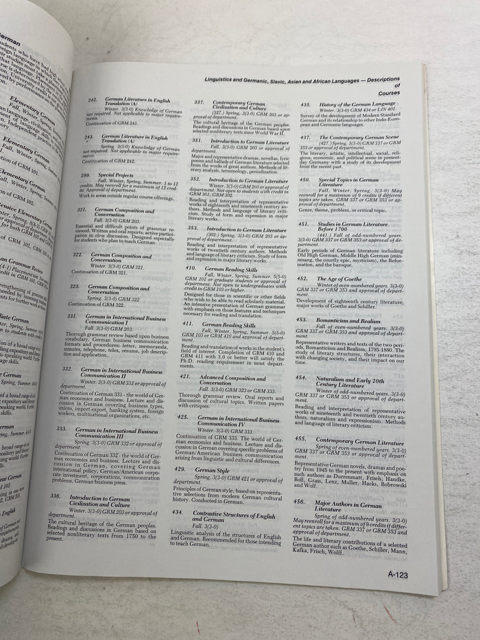 Lot of 2 MSU Coursebooks 1984-1985