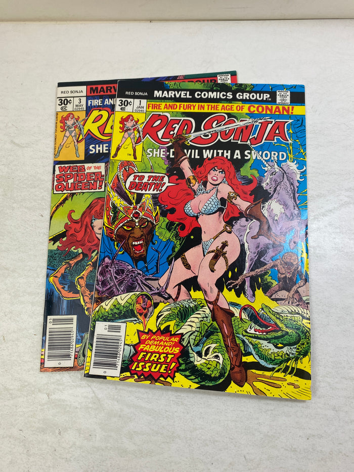 Lot of 2 Red Sonja Marvel Comics 1976