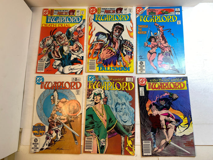 Lot of 6 Warlord DC Comics 1982-1988