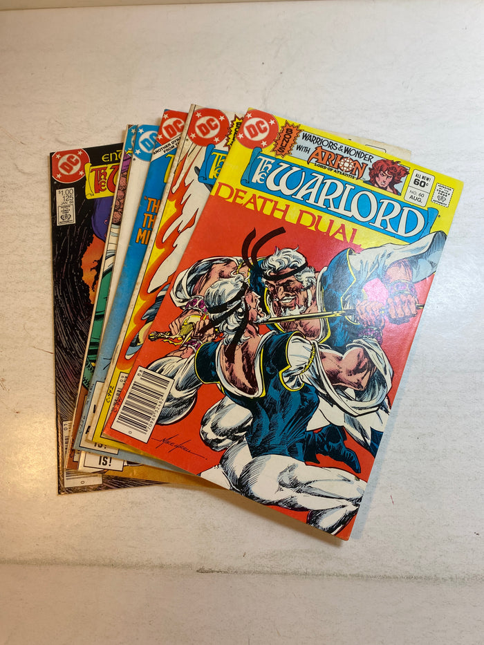 Lot of 6 Warlord DC Comics 1982-1988