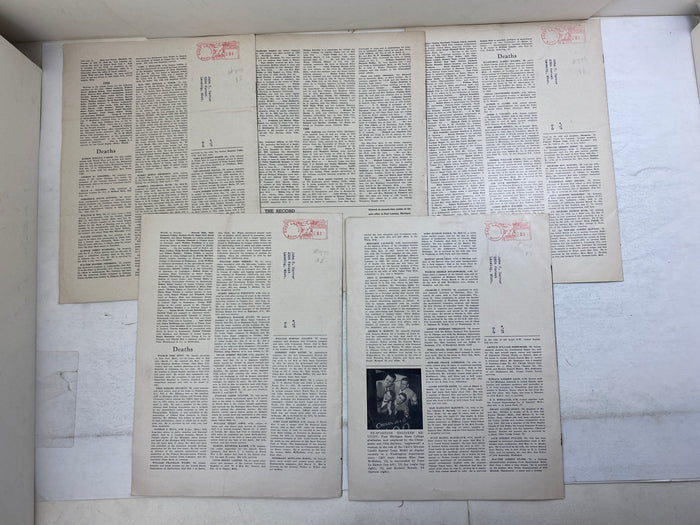 Lot of 7 MSU Alumni Record Magazines 1950-1954