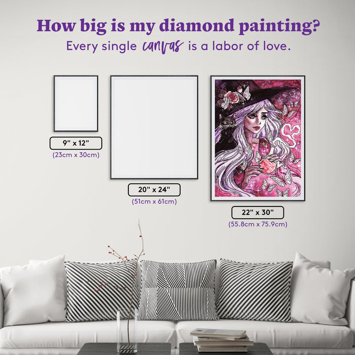 Diamond Painting Love Potion 22" x 30" (55.8cm x 75.9cm) / Square with 49 Colors including 2 ABs and 3 Fairy Dust Diamonds / 68,320