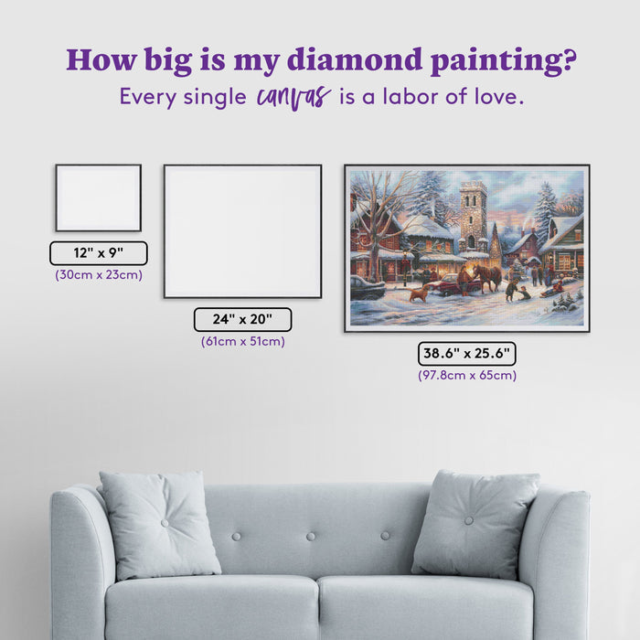 Diamond Painting Love Runs Deep 38.6" x 25.6" (97.8cm x 65cm) / Square With 85 Colors Including 2 ABs and 5 Fairy Dust Diamonds / 102,573