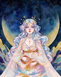 Diamond Painting Lunar Goddess 22" x 28" (55.8cm x 70.7cm) / Square with 81 Colors including 2 ABs and 1 Electro Diamond and 3 Fairy Dust Diamonds / 63,616