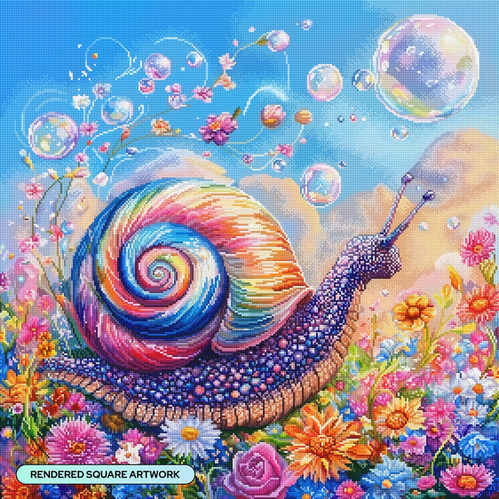 Diamond Painting Magical Garden Trail 27.6" x 27.6" (69.9cm x 69.9cm) / Square with 99 Colors including 5 ABs and 3 Fairy Dust Diamonds / 78,961