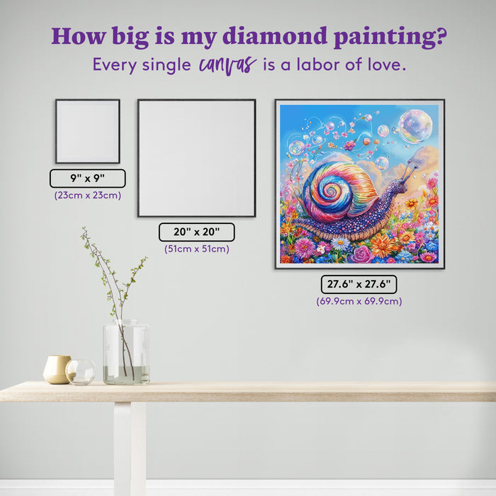 Diamond Painting Magical Garden Trail 27.6" x 27.6" (69.9cm x 69.9cm) / Square with 99 Colors including 5 ABs and 3 Fairy Dust Diamonds / 78,961