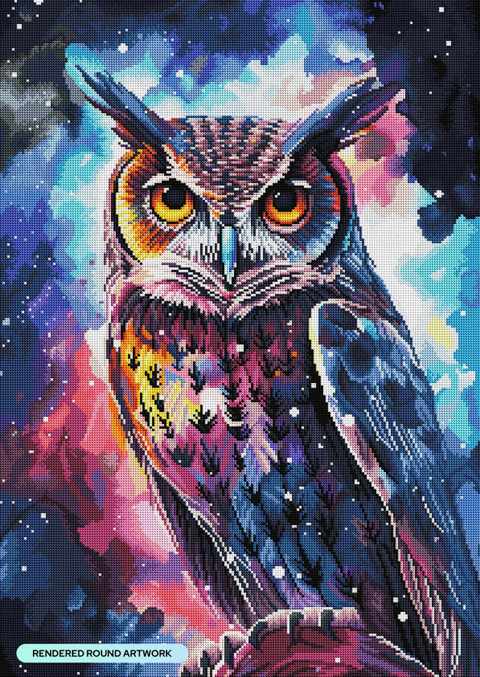 Diamond Painting Magical Moonlighter 22" x 31" (55.8cm x 78.7cm) / Round with 53 Colors including 2 ABs and 3 Fairy Dust Diamonds / 55,919
