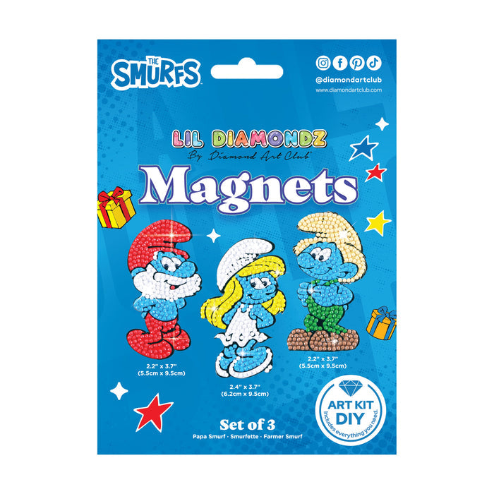 Diamond Painting Magnets - The Smurfs™ (Set of 3)