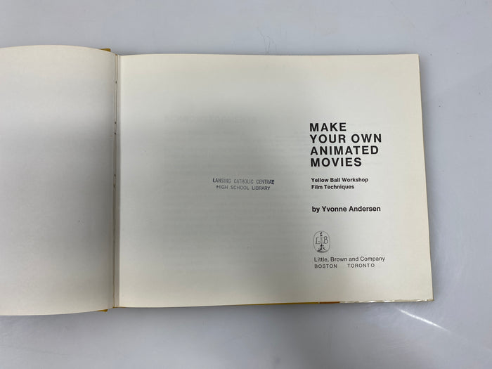 Make Your Own Animated Movies by Andersen Ex-library 1970 HCDJ
