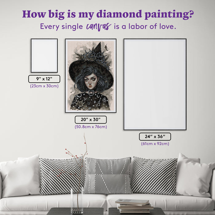 Diamond Painting Melody Lane 20" x 30" (50.8cm x 76cm) / Square with 30 Colors including 1 ABs and 1 Fairy Dust Diamonds and 1 Glow in the Dark Diamonds / 72,800