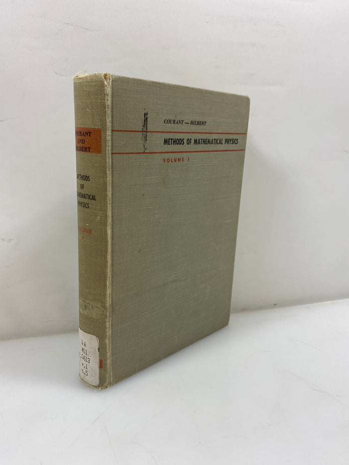 Methods of Mathematical Physics Vol I by Curant/Hilbert Ex-library 1965 HC