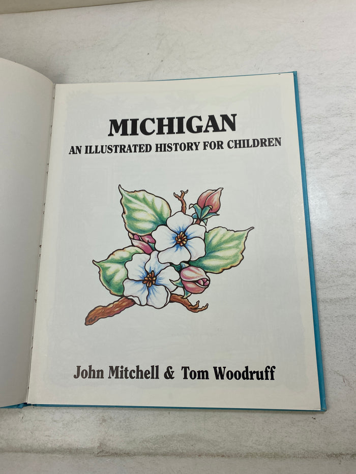 Michigan Illustrated History for Children Ex Lib HC 1987