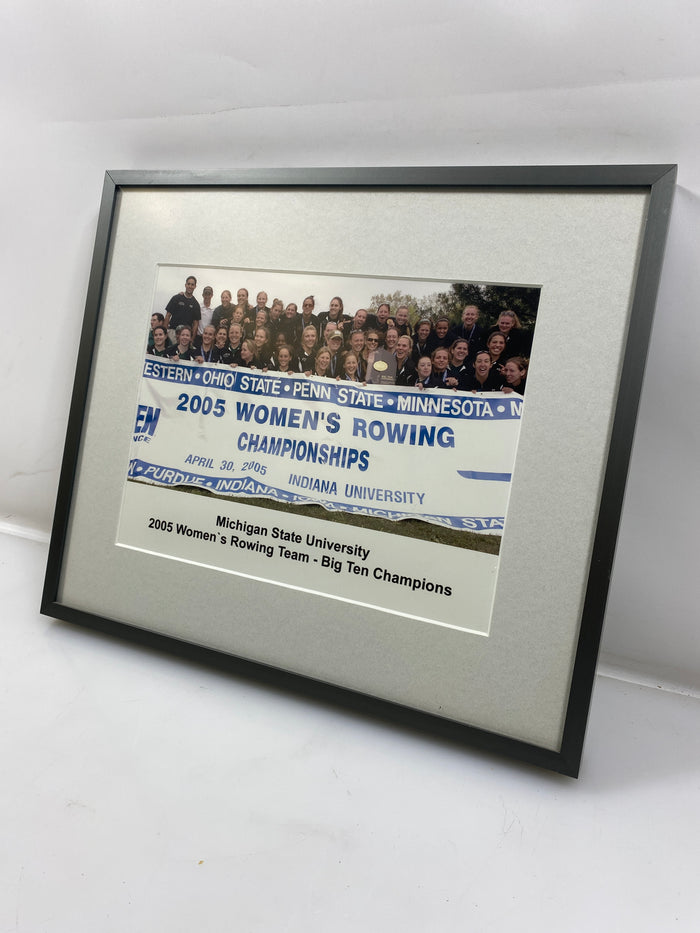 Michigan State University 2005 Women's Rowing Team – Big Ten Champs Matted Photo