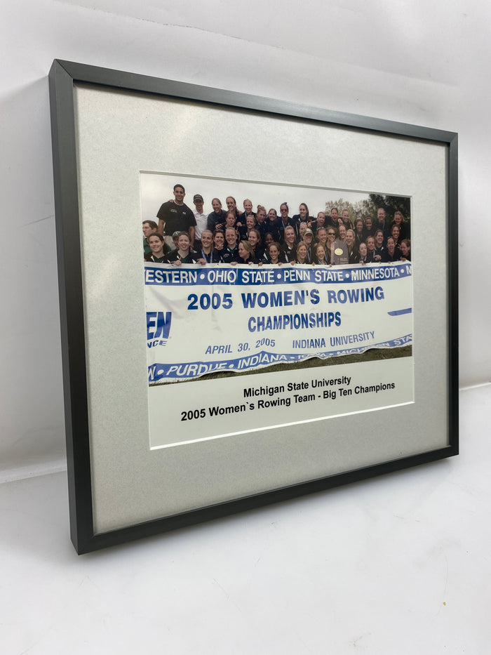 Michigan State University 2005 Women's Rowing Team – Big Ten Champs Matted Photo
