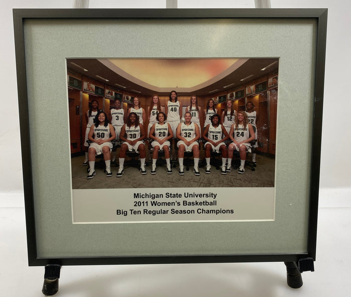 Michigan State University 2011 Women's Basketball Big Ten Regular Season Champions Framed Team Photo