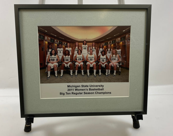 Michigan State University 2011 Women's Basketball Big Ten Regular Season Champions Framed Team Photo