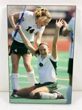 Michigan State University Women's Field Hockey Player Celebrates Goal Small Sized Plaque