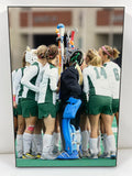 Michigan State University Women's Field Hockey Player Game Huddle Small Sized Photo Plaque
