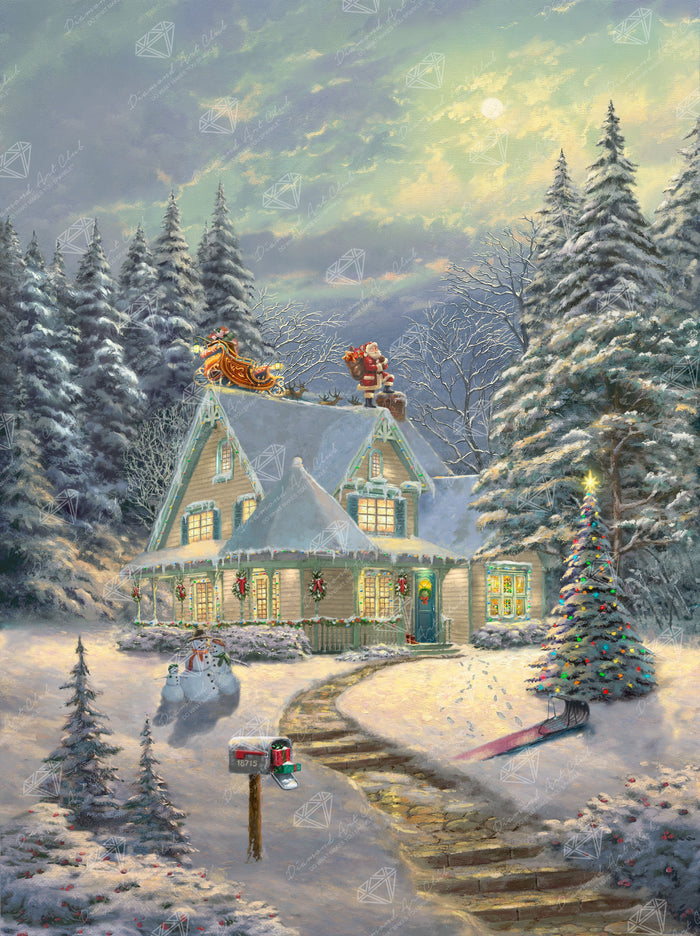 Diamond Painting Midnight Delivery 25.6" x 34.3" (65cm x 86.9cm) / Square With 58 Colors Including 3 ABs and 3 Iridescent Diamonds and 3 Fairy Dust Diamonds / 91,089