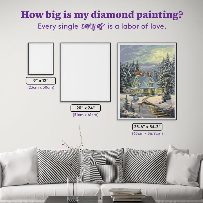 Diamond Painting Midnight Delivery 25.6" x 34.3" (65cm x 86.9cm) / Square With 58 Colors Including 3 ABs and 3 Iridescent Diamonds and 3 Fairy Dust Diamonds / 91,089