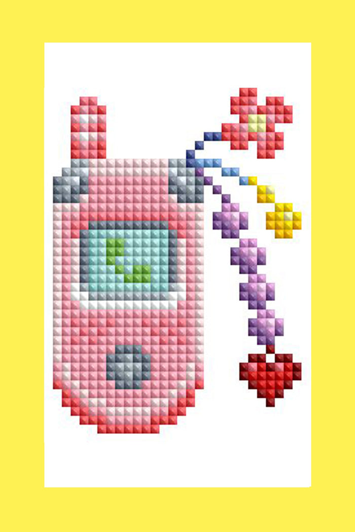 Diamond Painting Mini Dazzles™ - 90s 4" x 6" (10.2cm x 15.2cm) / Square With 25 Colors Including 1 AB and 1 Electro Diamond and 1 Iridescent Diamond and 1 Frosted Diamond and 21 Fairy Dust Diamonds / 4,629