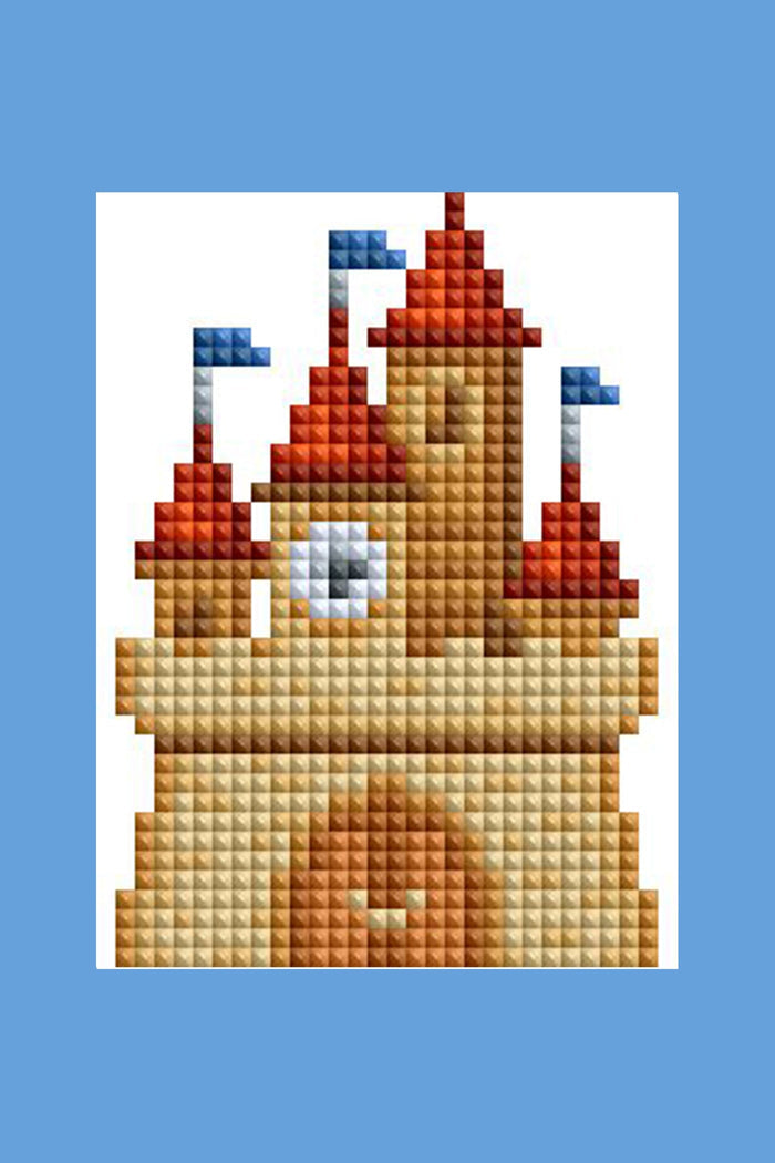 Diamond Painting Mini Dazzles™ - Castles 4" x 6" (10.2cm x 15.2cm) / Square With 27 Colors Including 1 AB and 26 Fairy Dust Diamonds / 4,469