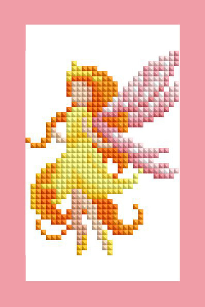 Diamond Painting Mini Dazzles™ - Fairies 4" x 6" (10.2cm x 15.2cm) / Square With 23 Colors Including 2 ABs and 1 Frosted Diamond and 20 Fairy Dust Diamonds / 3,787