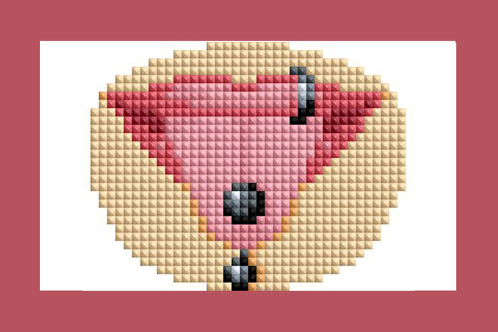 Diamond Painting Mini Dazzles™ - Piercings 4" x 6" (10.2cm x 15.2cm) / Square With 21 Colors Including 2 Electro Diamond and 19 Fairy Dust Diamonds / 4,473